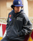 LA Stickered Heavy Duty Zip Up