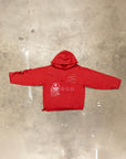 SUNSET STRIP RED HOODIE(DISTRESSED)