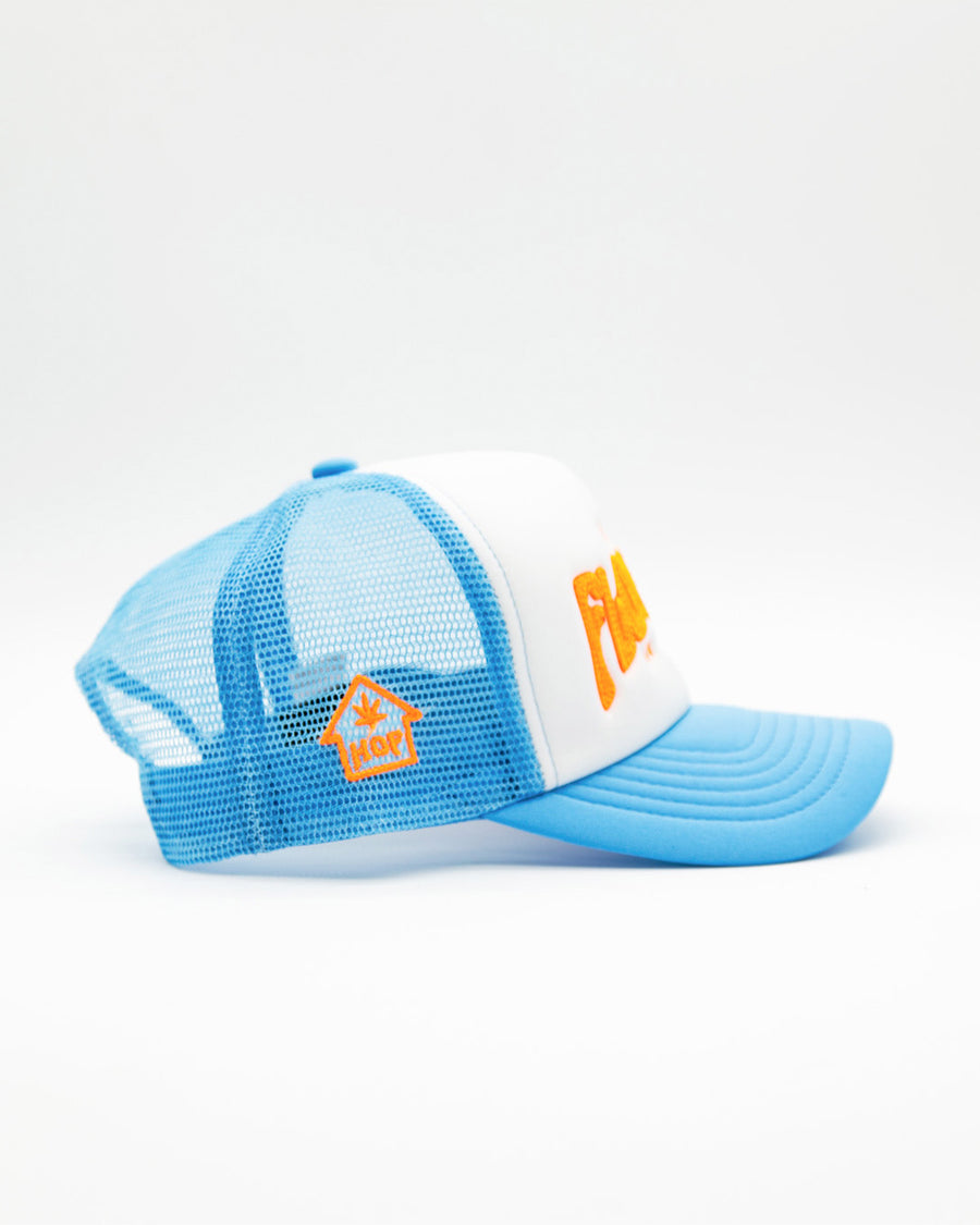 HOF LOGO | TRUCKER HAT | BABY BLUE