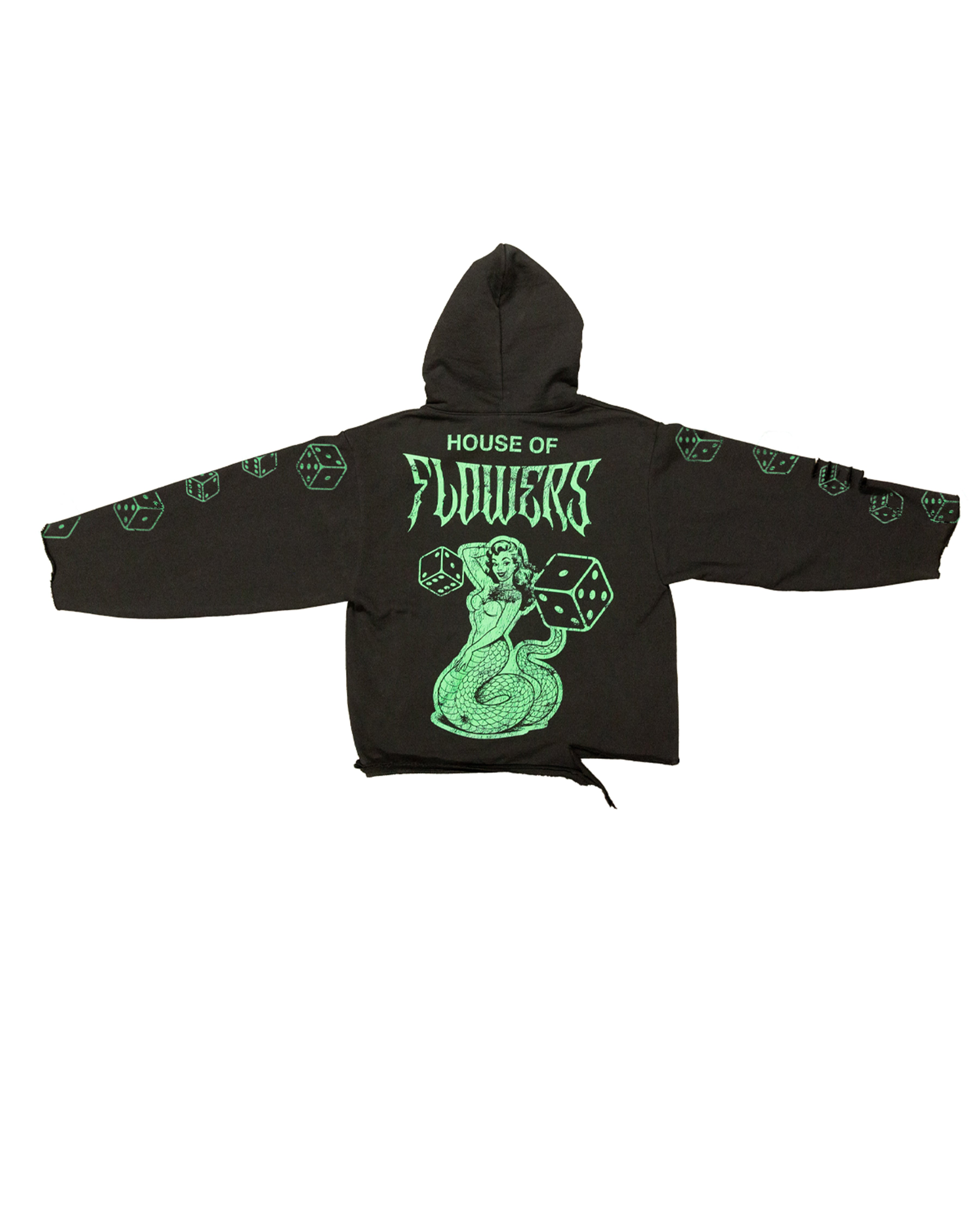 THE FLOWER ROOM HOODIE(DISTRESSED)