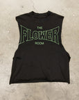 THE FLOWER ROOM BLACK T-SHIRT(DISTRESSED)