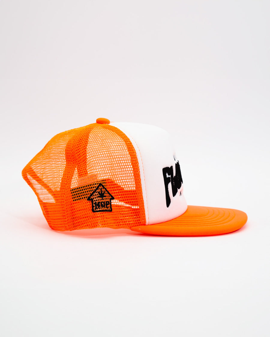 HOG LOGO | TRUCKER HAT| ORANGE